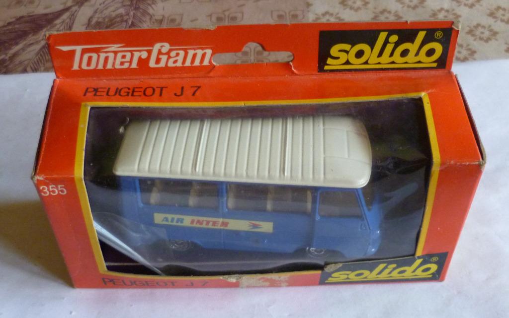 Solido Toner Gam Peugeot J7, Enlèvement ou Envoi, Comme neuf, Voiture, Solido