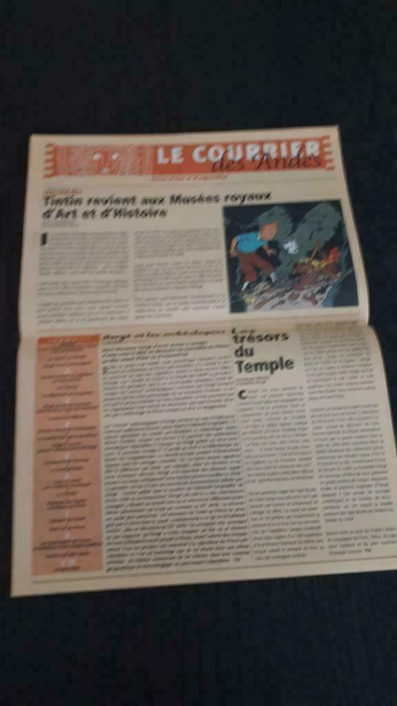 Redactioneel Kuifje de koerier uit de Andes, Verzamelen, Ophalen, Krant