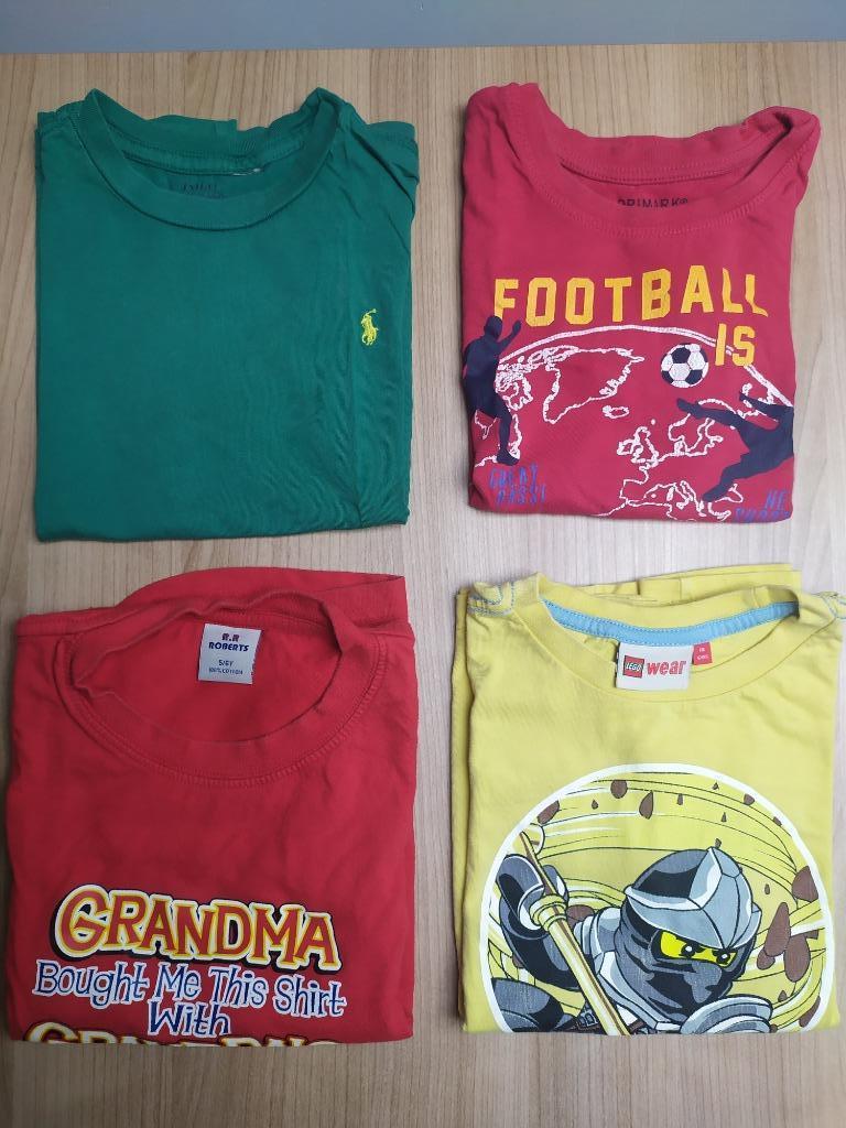 Kledingpakket maat 110-116 (jongen) jas,t-shirt,broek,trui, Ophalen, Gebruikt, Maat 110