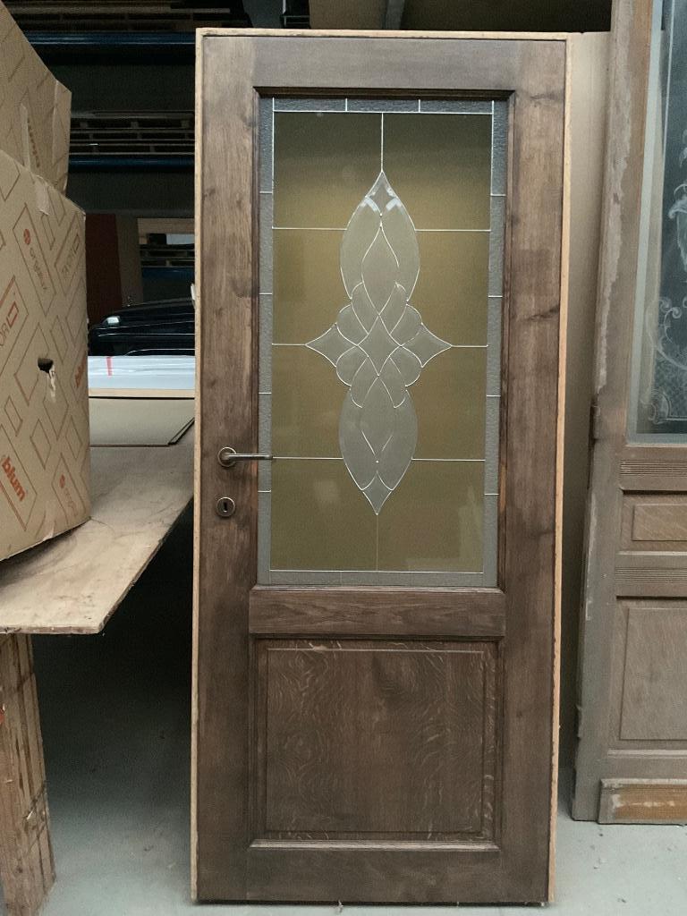 Glas in lood beglazing, Panneau vitré, Vitrail, Comme neuf, Enlèvement