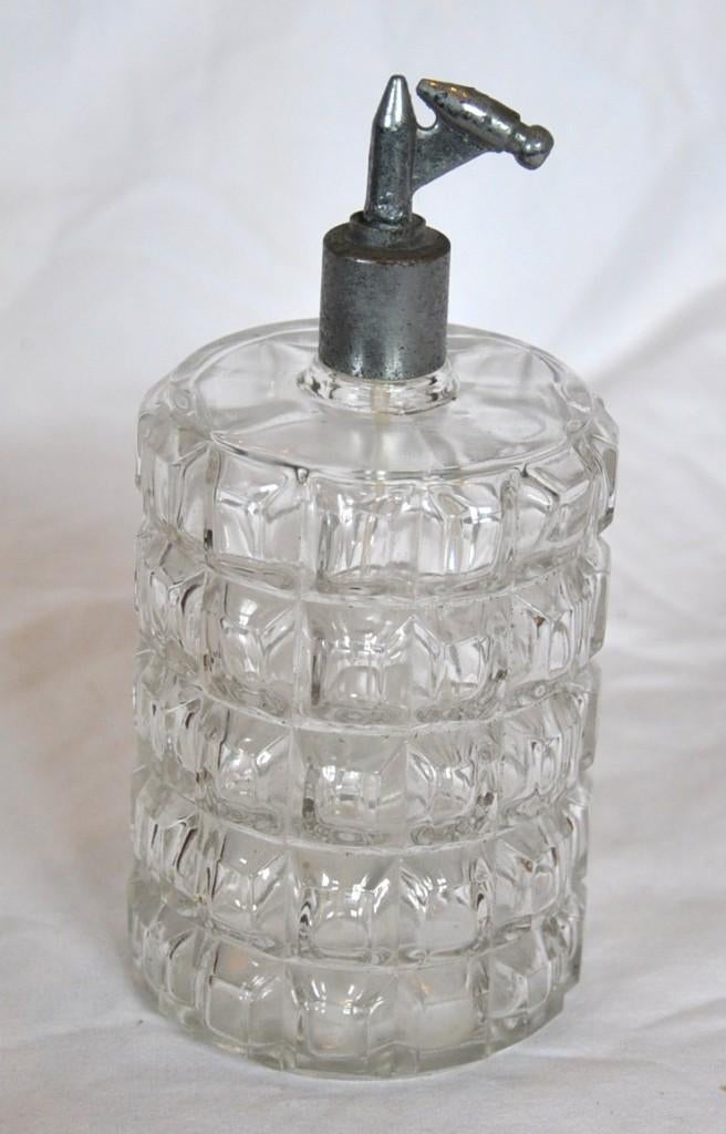ancien vaporisateur rond a parfum en verre, Antiquités & Art, Antiquités | Verre & Cristal, Enlèvement ou Envoi