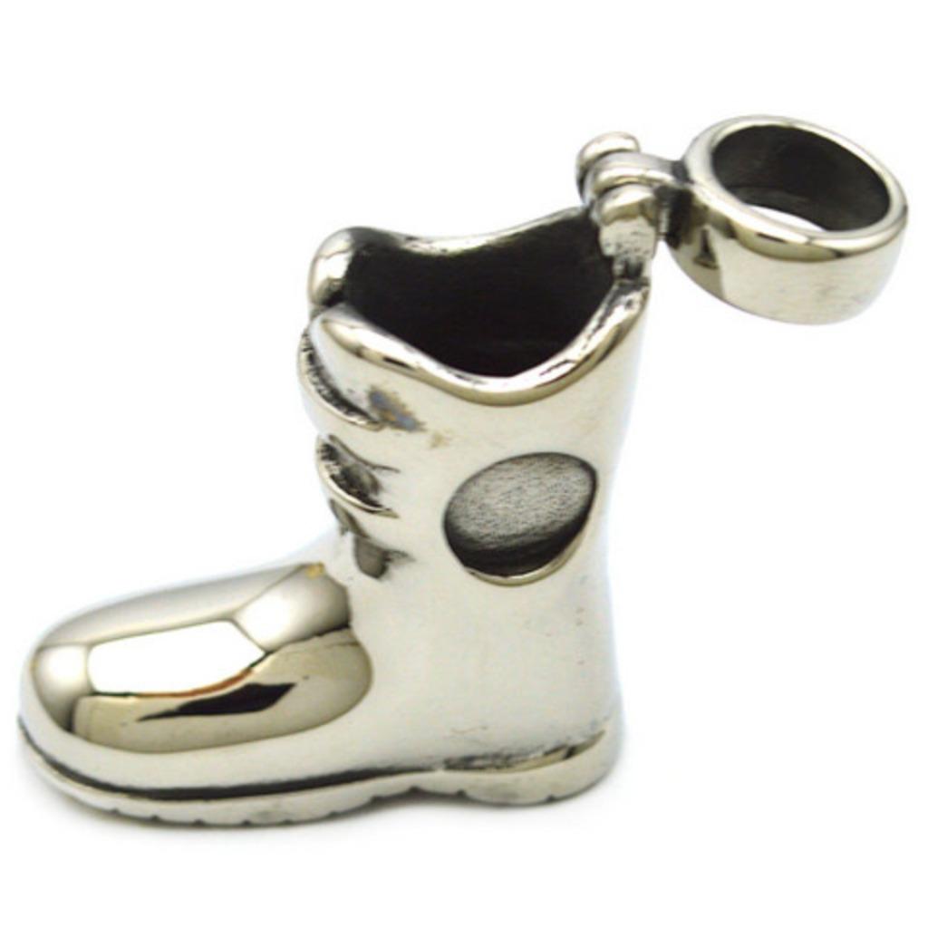 Pendentif chaîne en acier inoxydable en forme de botte de mo, Enlèvement ou Envoi, Neuf