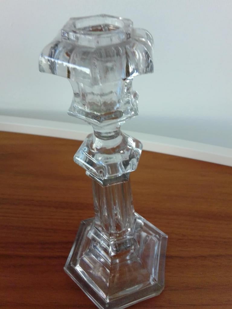 Ancien bougeoir en verre, Enlèvement, Verre