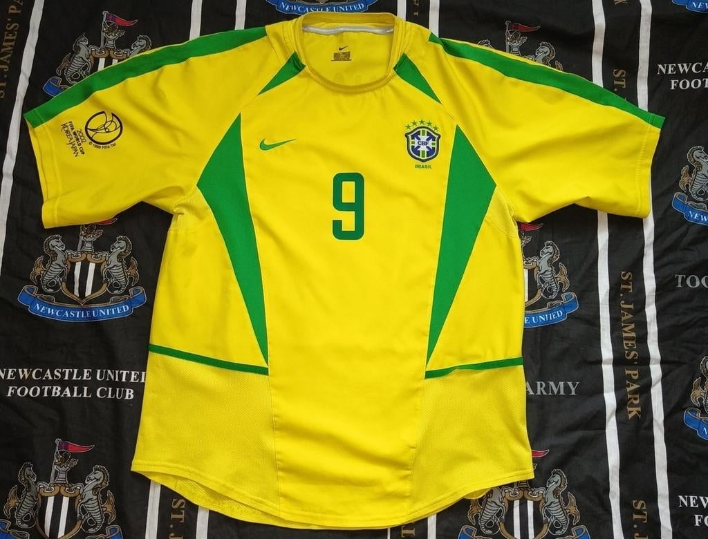 Brazilië Ronaldo Voetbalshirt Origineel WorldCup Finale 2002, Verzenden