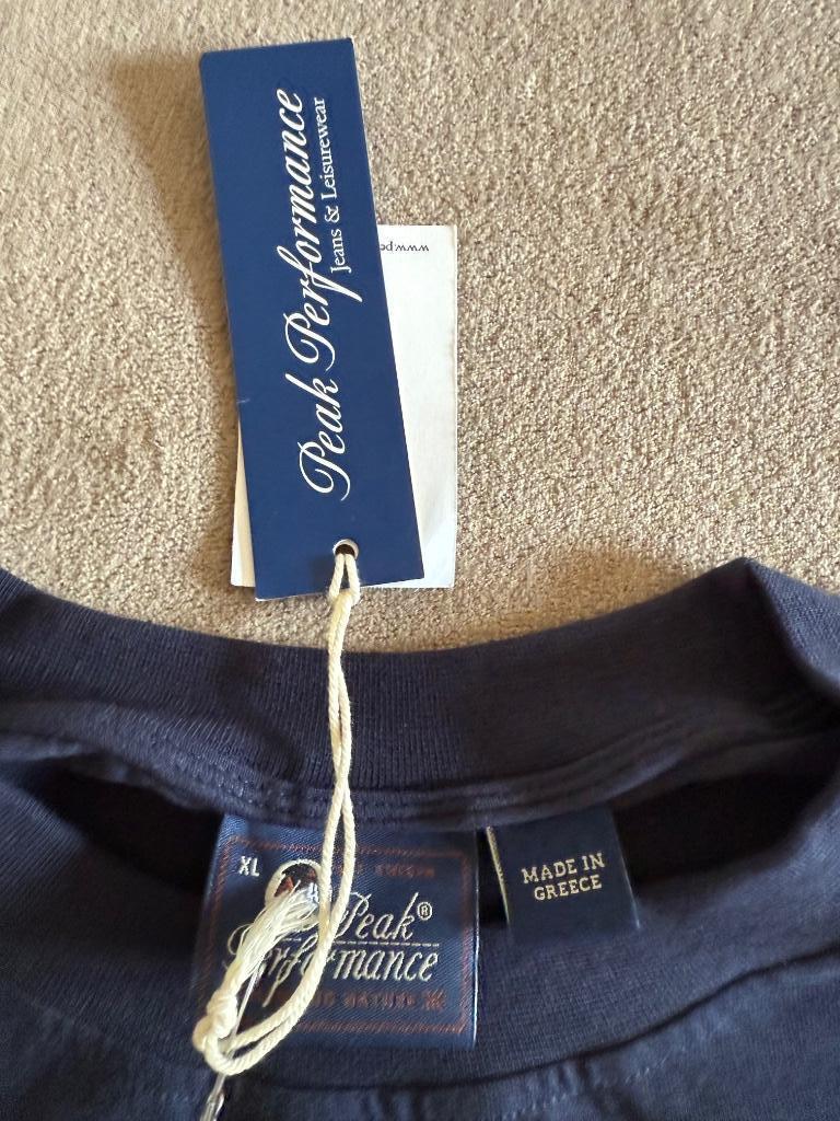 Nieuw T-shirt Peak Performance blauw met winkeletiket, Ophalen of Verzenden, Peak Performance, Blauw, Maat 56/58 (XL)