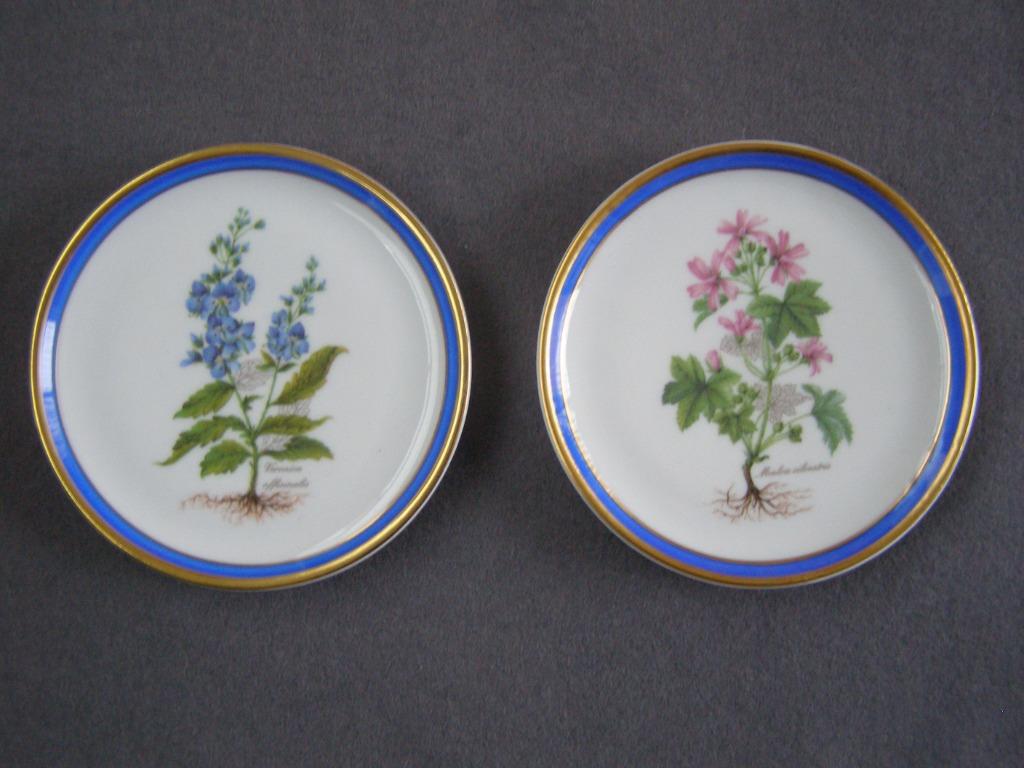 2 schoteltjes : malva silvestris / veronica offisinalis, Huis en Inrichting, Keuken | Servies, Nieuw, Overige typen, Overige stijlen
