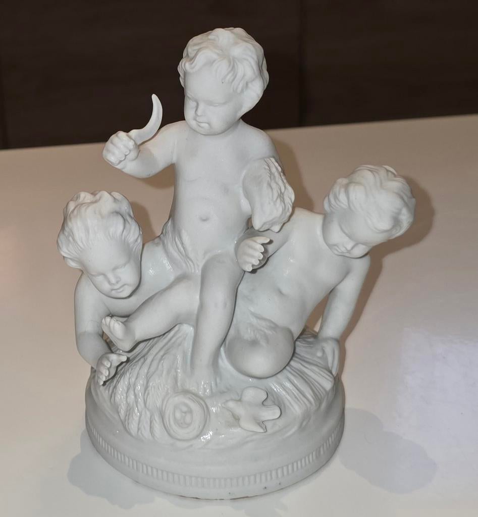 Putti cherubijn biscuit Weiss Bach, Ophalen, Zo goed als nieuw