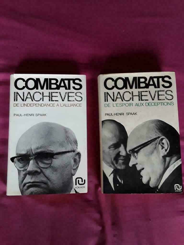 Paul-Henri Spaak : 2 boeken, 2 livres "Combats inachevés", Nieuw, Ophalen of Verzenden, Paul-Henri Spaak, Politiek en Staatkunde