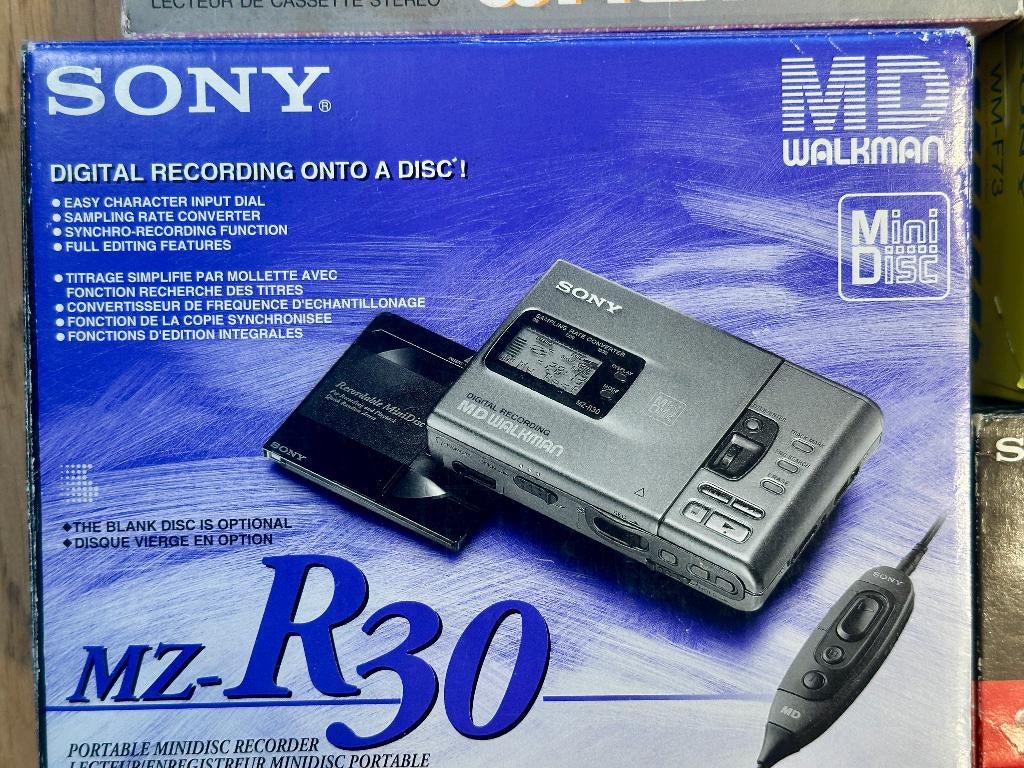 Sony minidisc walkman MZR30 - quasi nieuw in de doos, Ophalen of Verzenden, Walkman