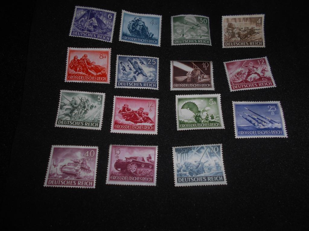 Timbres Allemagne WW2, Collections, Objets militaires | Seconde Guerre mondiale, Enlèvement ou Envoi, Armée de terre, Autres types