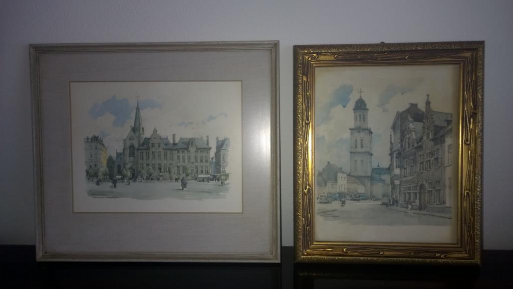 Herman Verbaere -Sint- Niklaas, stadhuis - Lokeren , kerk, Enlèvement ou Envoi