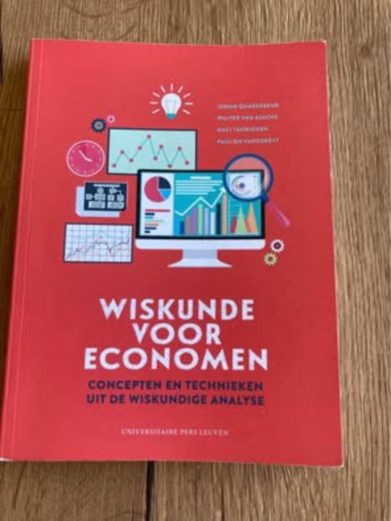 Wiskunde voor Economen, studierichting TEW, Boeken, Ophalen, Gelezen, Economie en Marketing