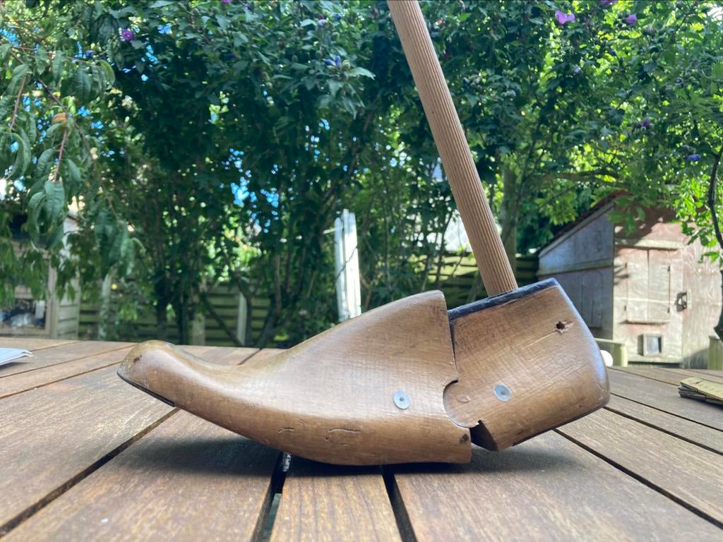 Antiek houten schoenleest - schoenmal - schoenmaker, Ophalen of Verzenden