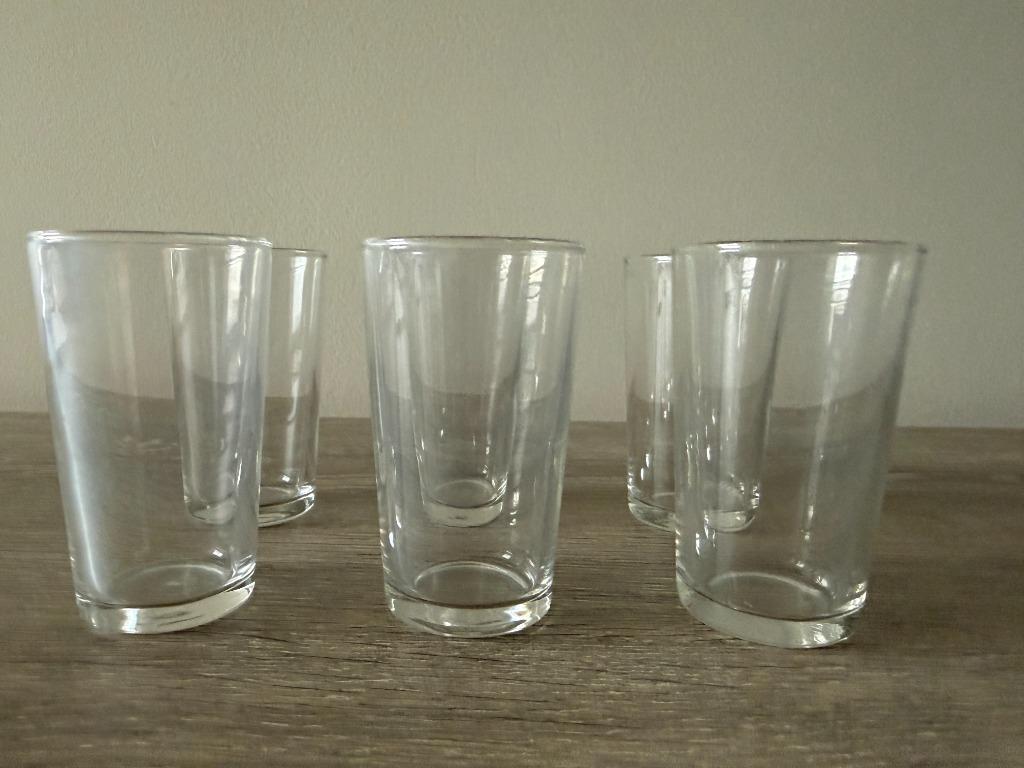 Apero glaasjes (6 stuks), Ophalen, Glas of Glazen, Nieuw, Glas