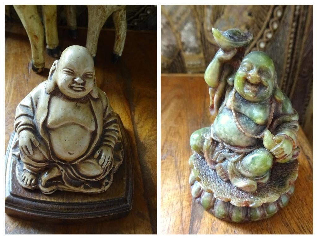 Beeldjes: Lucky Boeddha, Hotei. €12/stuk, €20 voor 2!, Ophalen of Verzenden, Gebruikt