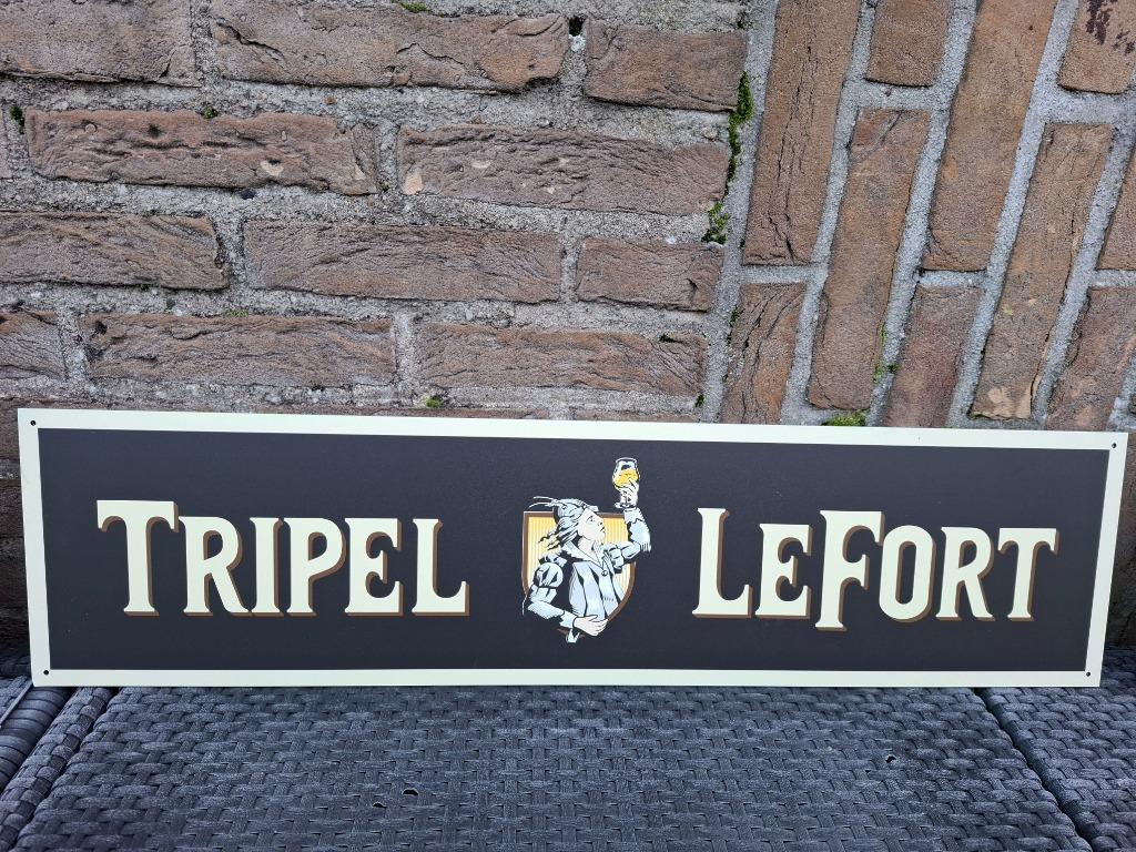 Groot Reclamebord Tripel LeFort, Ophalen of Verzenden, Nieuw, Reclamebord, Plaat of Schild, Overige merken