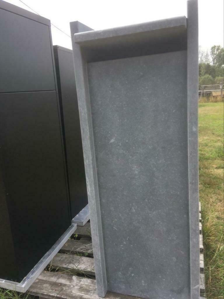 Belgische ! arduinen brievenbus met postpakketdeur, Ophalen, Nieuw