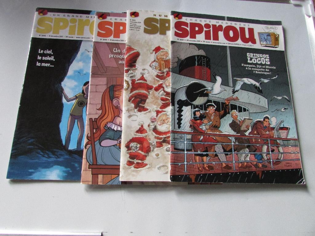 SPIROU, MAGAZINE HEBDOMADAIRE, 4 PIÈCES, Livres, BD, Neuf, Plusieurs BD, Enlèvement ou Envoi