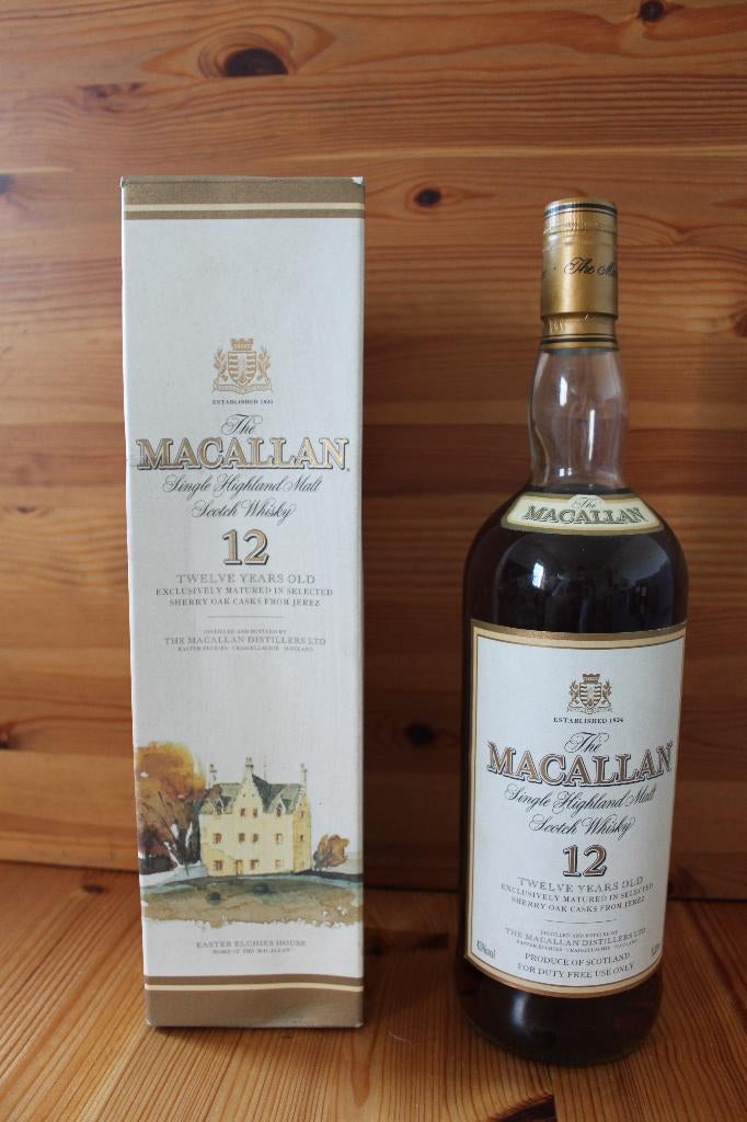 MACALLAN Whisky Single Malt 12ans, Ophalen, Overige gebieden, Overige typen, Nieuw