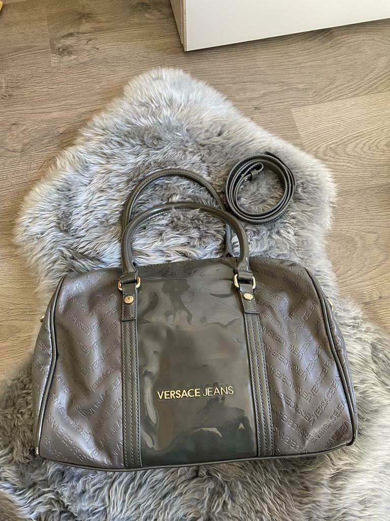 Versace Jeans-tas, Gebruikt, Grijs, Handtas