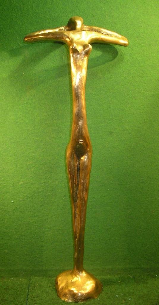SCULPTURE EN BRONZE"FEMME S'ETIRANT", Enlèvement ou Envoi, Bronze