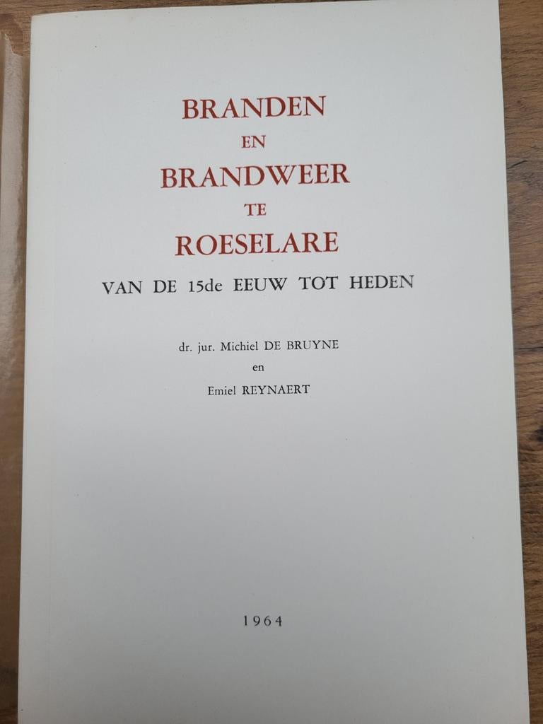 M. De Bruyne & E. Reynaert  - Brandweer Roeselare - 1964, Enlèvement ou Envoi, Utilisé