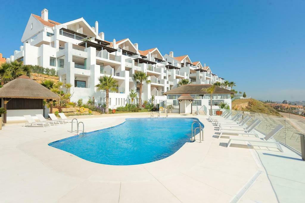 Costa del Sol, Mijas : Knus duplex,  geweldige uitzicht, 5 personen, 2 slaapkamers, Wasmachine, Appartement