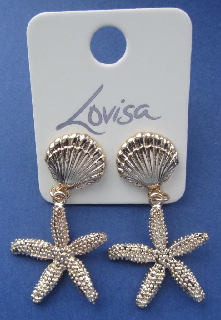 Oorringen Lovisa "Zeester"  Mooi fantasiejuweel - Nieuw !, Overige materialen, Hangers, Verzenden, Nieuw