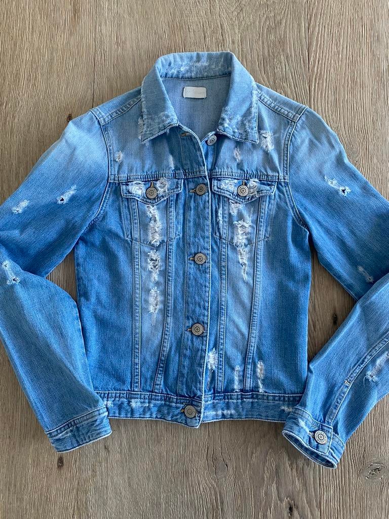 Heartless Jeans denim jacket maat S, Heartless Jeans, Blauw, Ophalen of Verzenden, Zo goed als nieuw