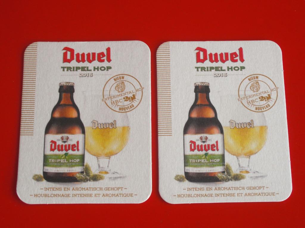 2 SOUS - BOCKS  * DUVEL TRIPEL HOP 2016 *, Enlèvement ou Envoi, Neuf, Sous-bock, Duvel