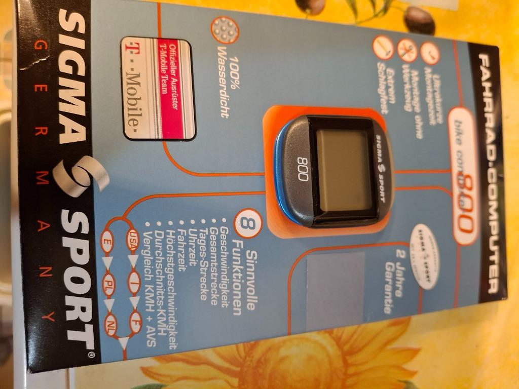 Sigma 800 toonbank, Fietsen en Brommers, Fietsaccessoires | Fietscomputers, Ophalen, Waterdicht, Nieuw