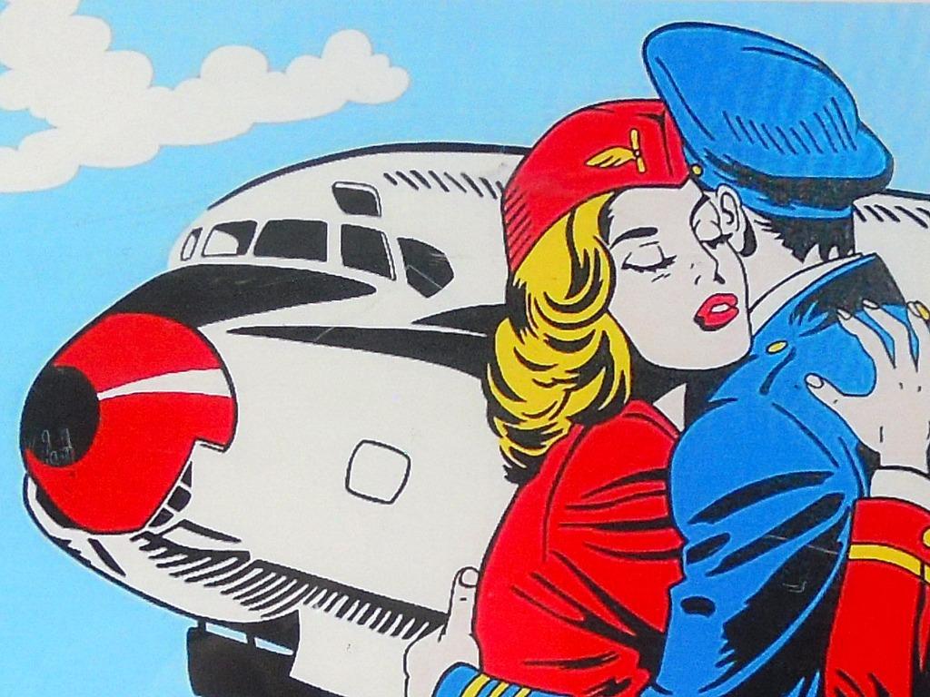 "Goodbye" Pop Art kader, Ophalen of Verzenden