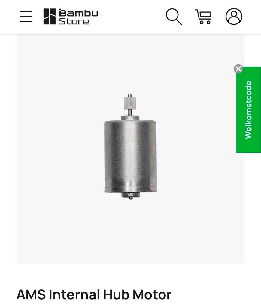 Bambu Lab AMS Internal Hub Motor (AMS1), Ophalen of Verzenden