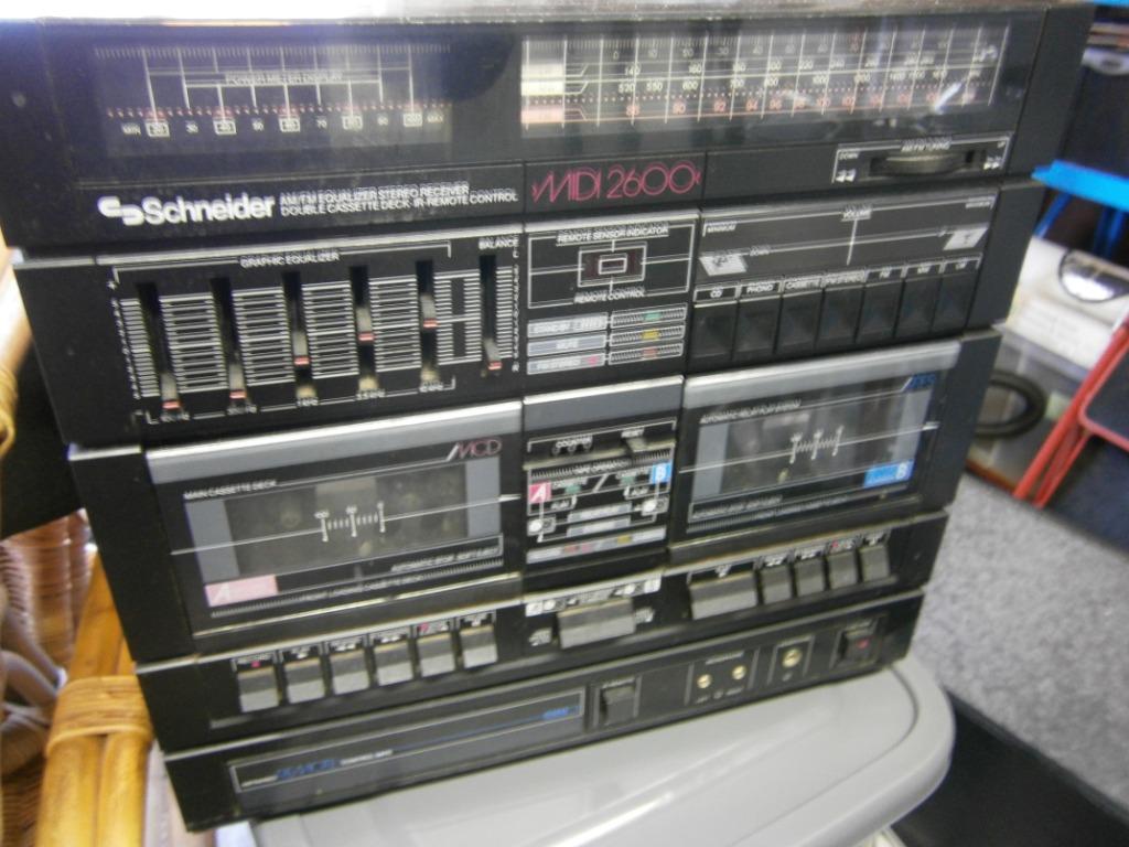 Hifi Schneider WD2600 stereo keten, Audio, Tv en Foto, Stereoketens, Ophalen, Zo goed als nieuw, Cassettedeck
