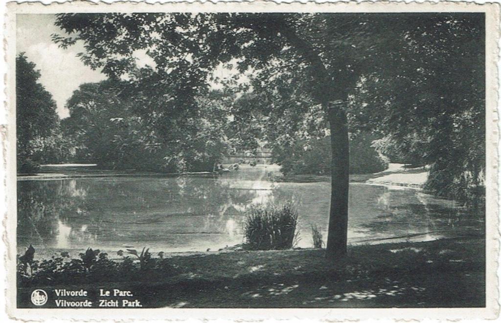 Oude postkaart Vilvoorde Zicht op het Park, Verzamelen, Verzenden, Ongelopen, Vlaams-Brabant