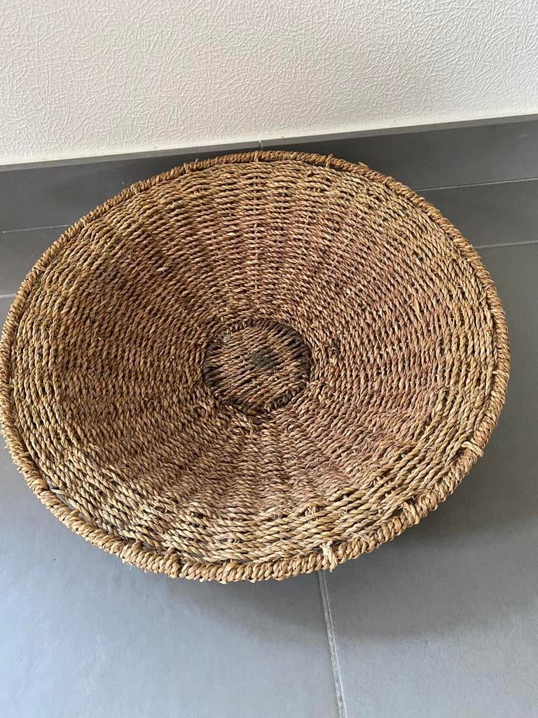 Panier en osier 40 cm, Osier, Rond, Comme neuf, Enlèvement
