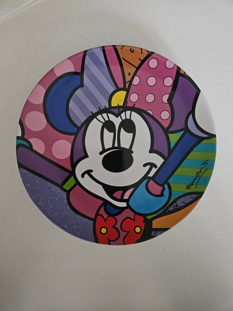 Assiette Minnie - Britto, Collections, Enlèvement ou Envoi, Comme neuf