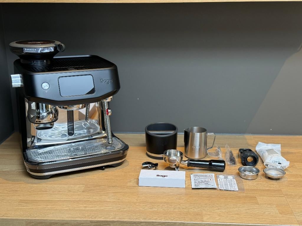 Sage Oracle Jet Black Truffle Espressomachine, Garantie, Electroménager, Cafetières, Comme neuf, Café en grains, Réservoir d'eau amovible