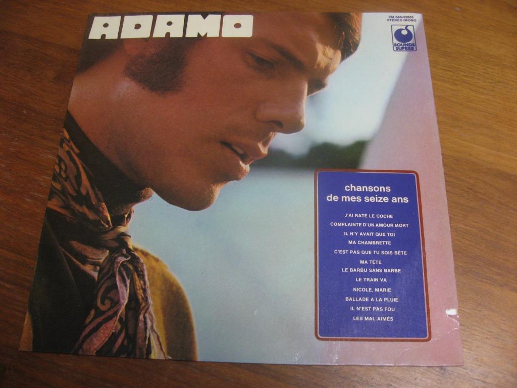 ADAMO chansons de mes seize ans LP, Ophalen of Verzenden, Gebruikt, 12 inch