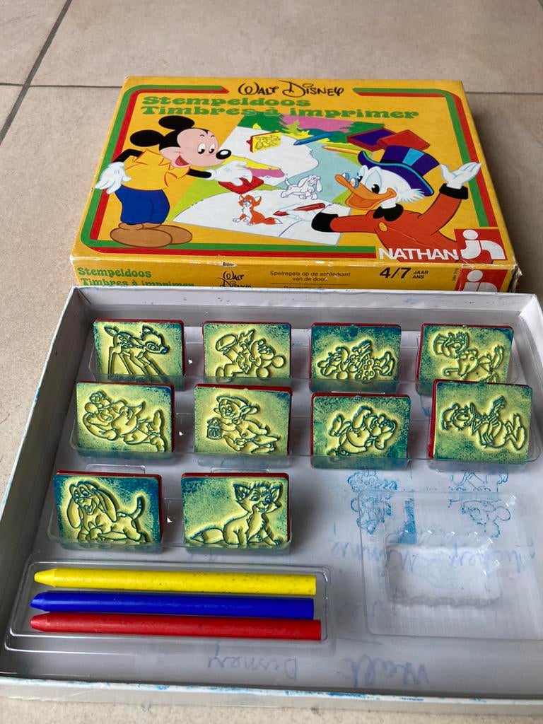 Disneyfiguren stempels (zonder stempeldoos), Kinderen en Baby's, Speelgoed | Educatief en Creatief, Ophalen, Gebruikt, Knutselen