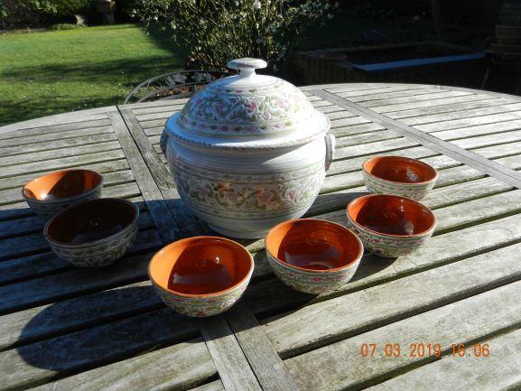 artisanaal en antiek porselein van Safi (Marokko), Antiek en Kunst, Antiek | Porselein, Ophalen of Verzenden
