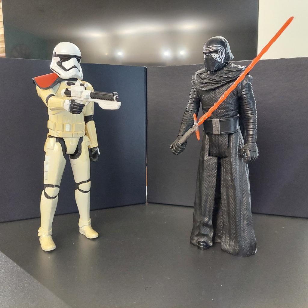 2 figurines STAR WARS 30 cm, Enlèvement ou Envoi, Comme neuf, Figurine
