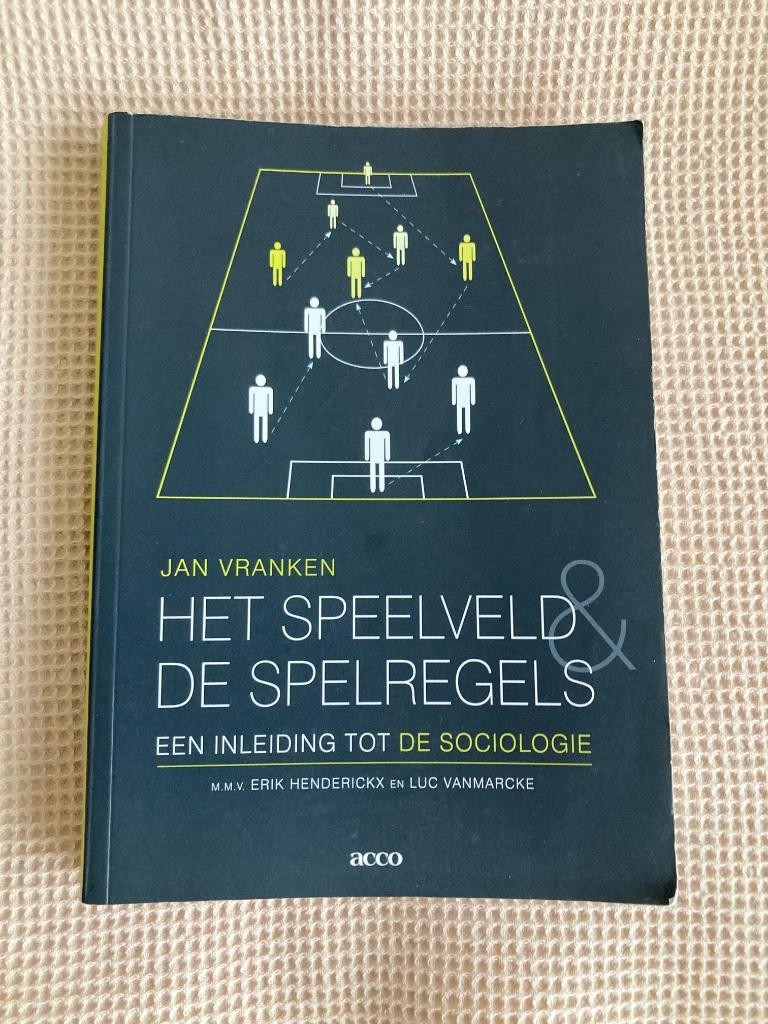 Het speelveld en de spelregels inleiding tot de sociologie, Ophalen of Verzenden, Zo goed als nieuw, Hoger Onderwijs, Erik Hendrickx