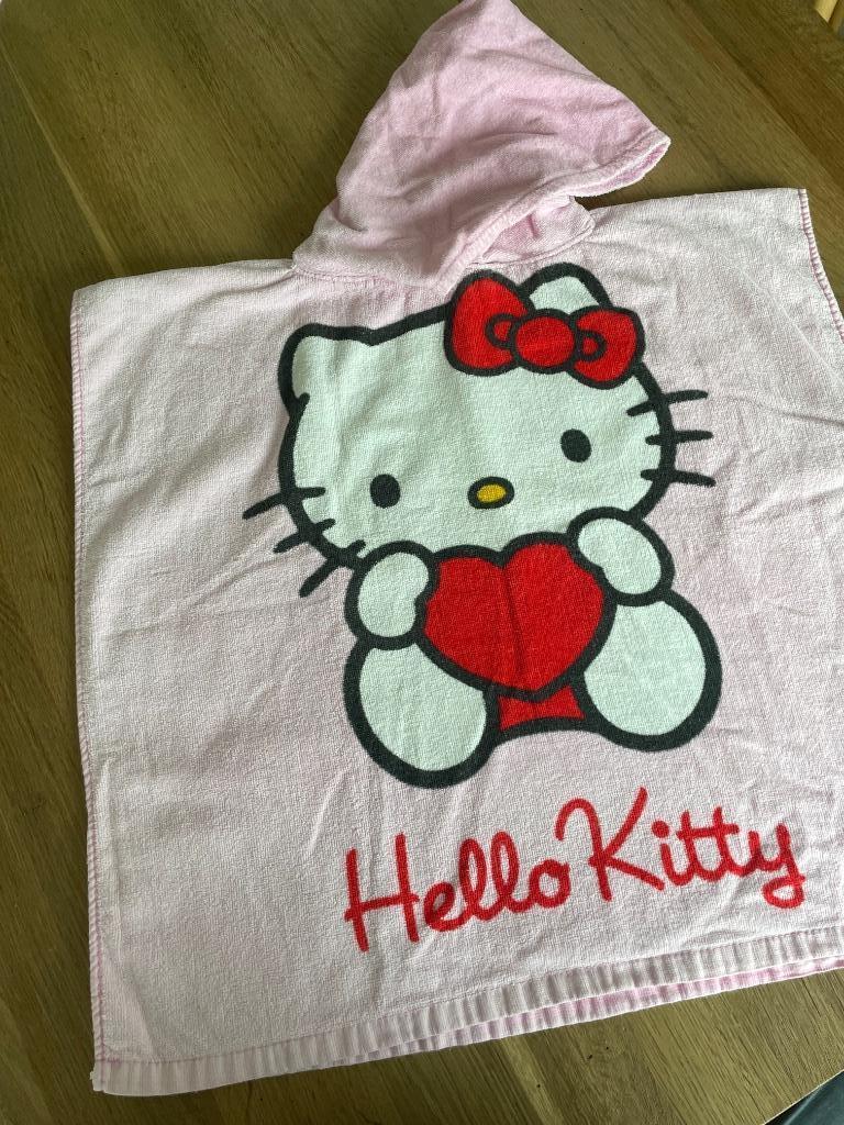 Badponcho Hello kitty, Kinderen en Baby's, Kinderkleding | Kinder-zwemkleding, Gebruikt, Jongen of Meisje, One size, Ophalen of Verzenden