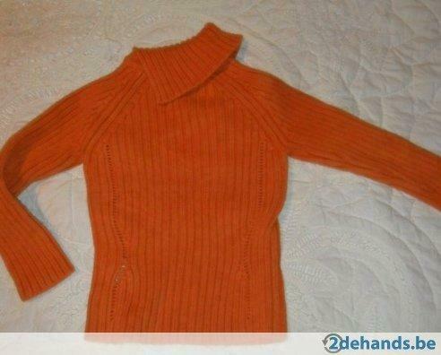 orange trui - 2 jarige, Enlèvement ou Envoi, Utilisé, Fille, Pull ou Veste