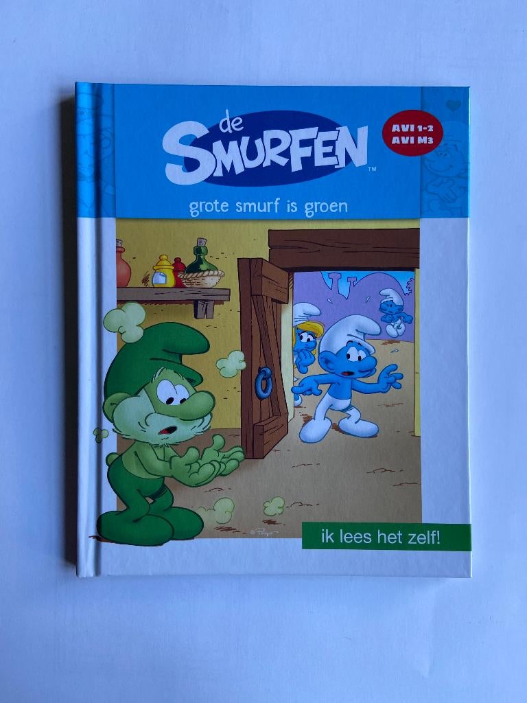 Leesboek: De smurfen: Grote smurf is groen (AVI 1-2/AVI M3), Peyo, Fictie algemeen, Ophalen of Verzenden, Zo goed als nieuw