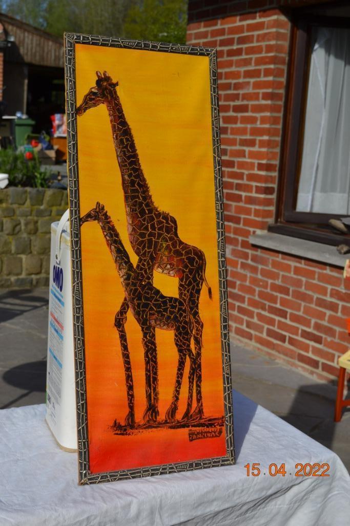 Tableau tanzanien, Antiquités & Art, Curiosités & Brocante, Enlèvement ou Envoi
