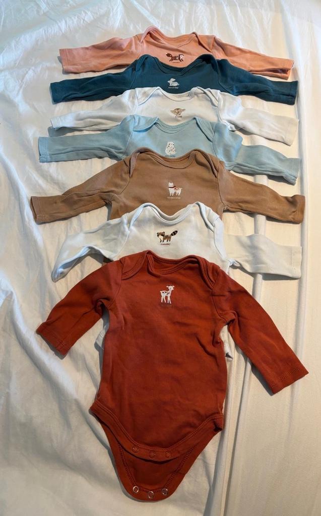 Weekdagen-set unisex rompertjes, Enfants & Bébés, Vêtements de bébé | Taille 56, Garçon ou Fille, C&A, Enlèvement ou Envoi, Comme neuf