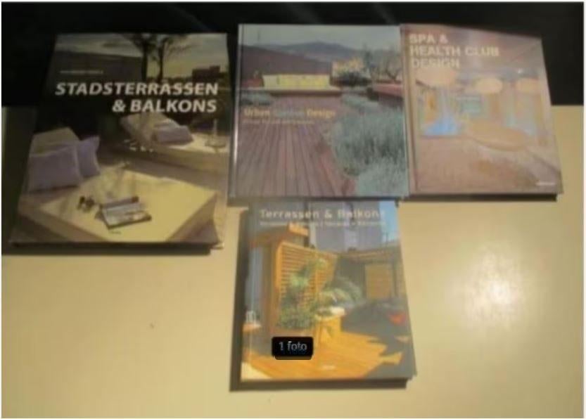 4 beaux livres - Terrasse/Balcon/Spa/Salon, Enlèvement ou Envoi, Comme neuf