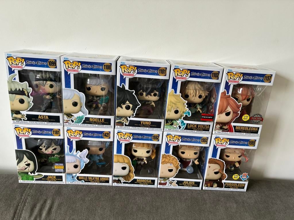 Nieuw 10 Funko Pops Black Clover, Verzamelen, Ophalen of Verzenden, Nieuw